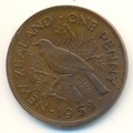 49002 Новая Зеландия. 1 пенни. 1952 г.